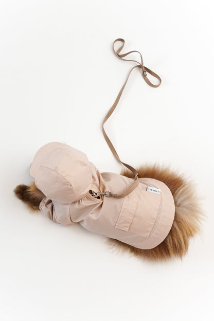 POM & CHI Pet Boutique The Rain Jacket for dogs in Blush Pink
