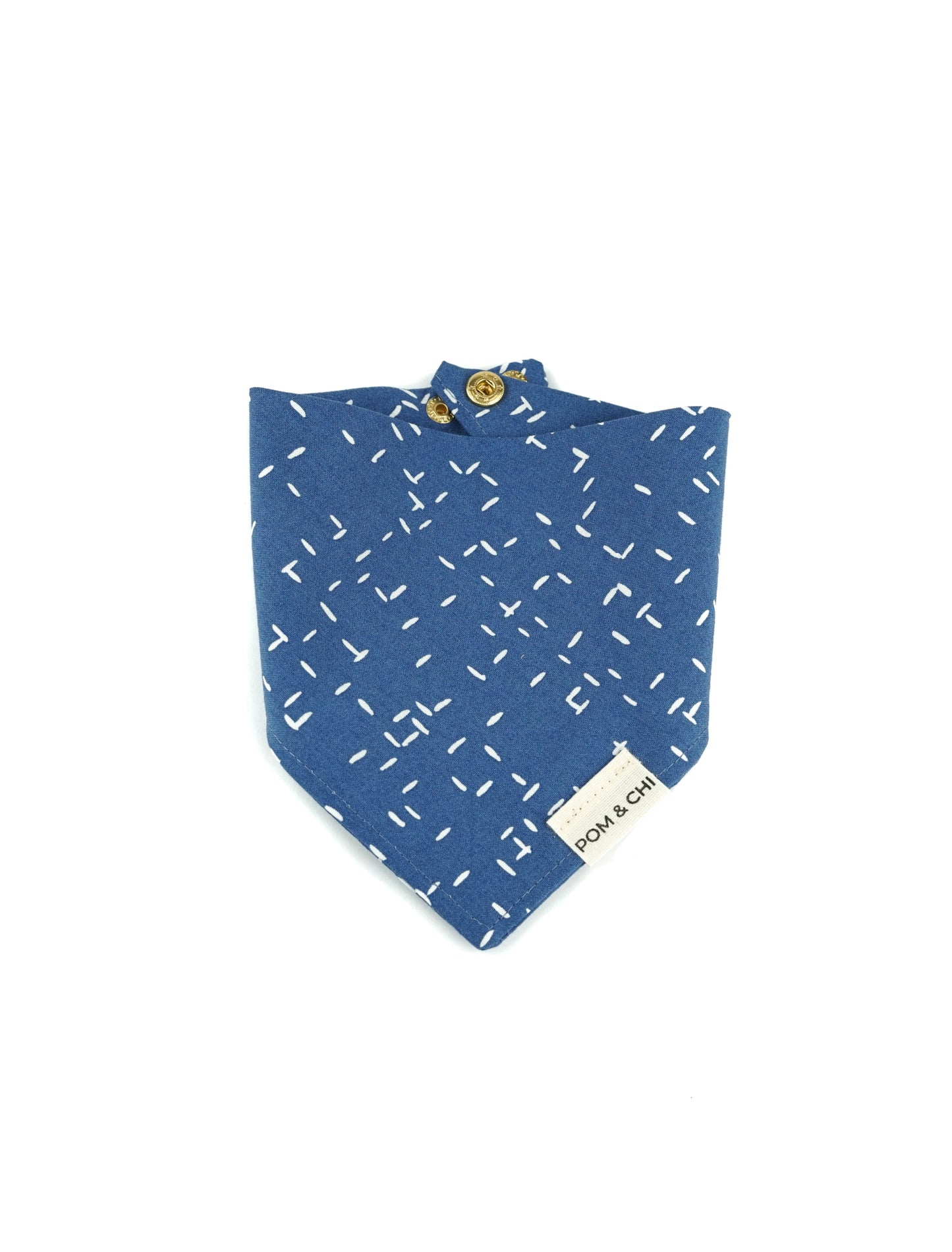 Pom & Chi small dog bandana Into the Blue front