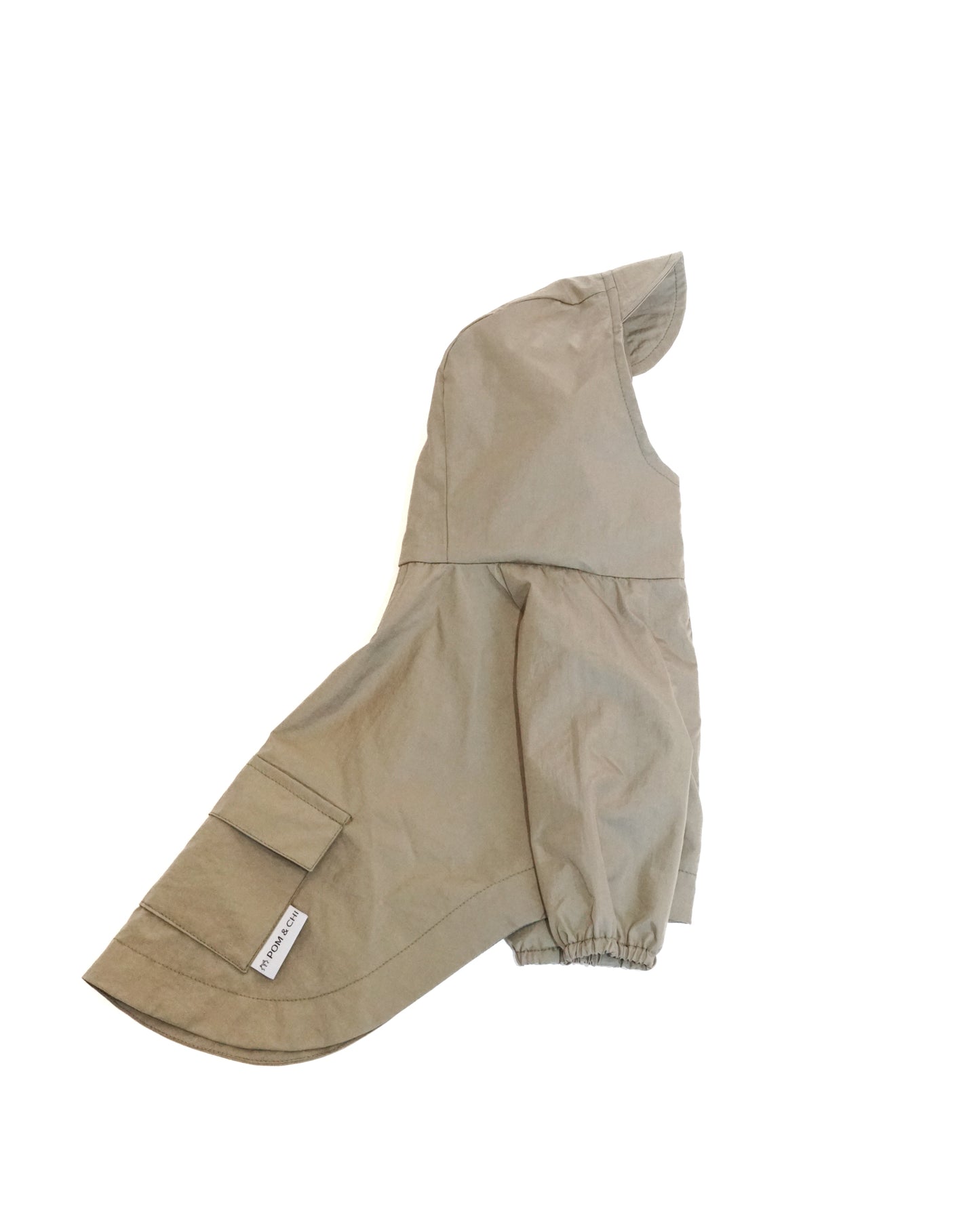 POM & CHI Pet Boutique The Rain Jacket for dogs in Sage Green