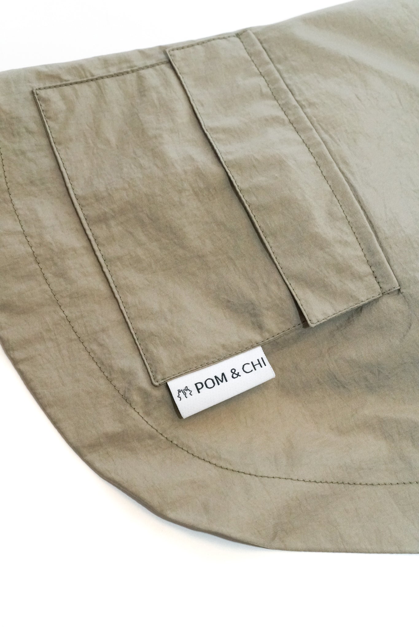 POM & CHI Pet Boutique The Rain Jacket for dogs in Sage Green