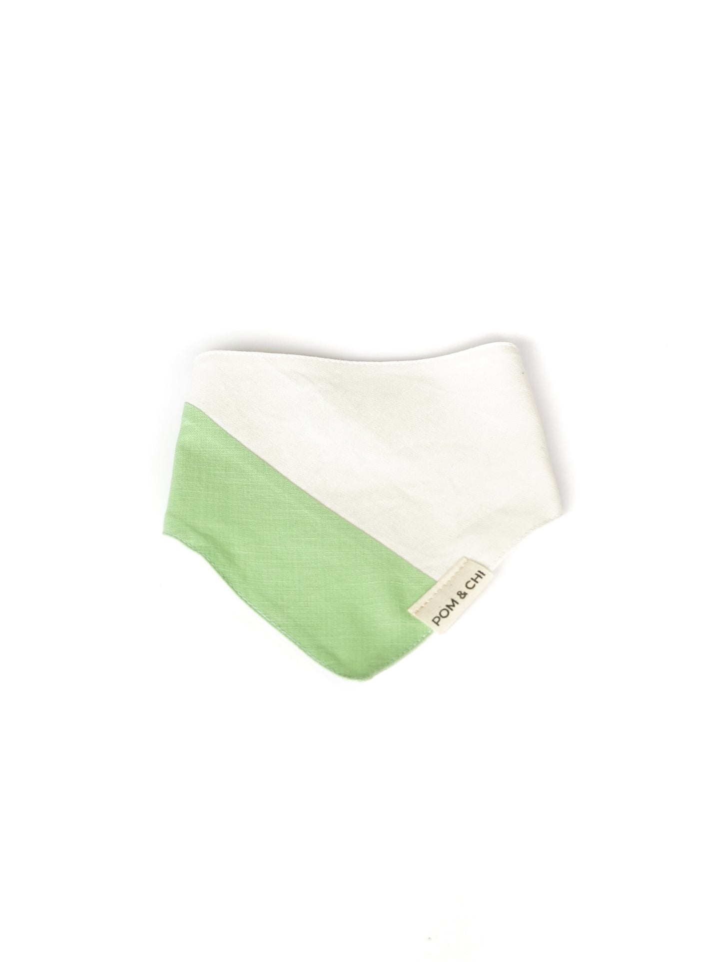 Pom & Chi Sustainable Small Dog Bandana Spring In My Step in Mint Green