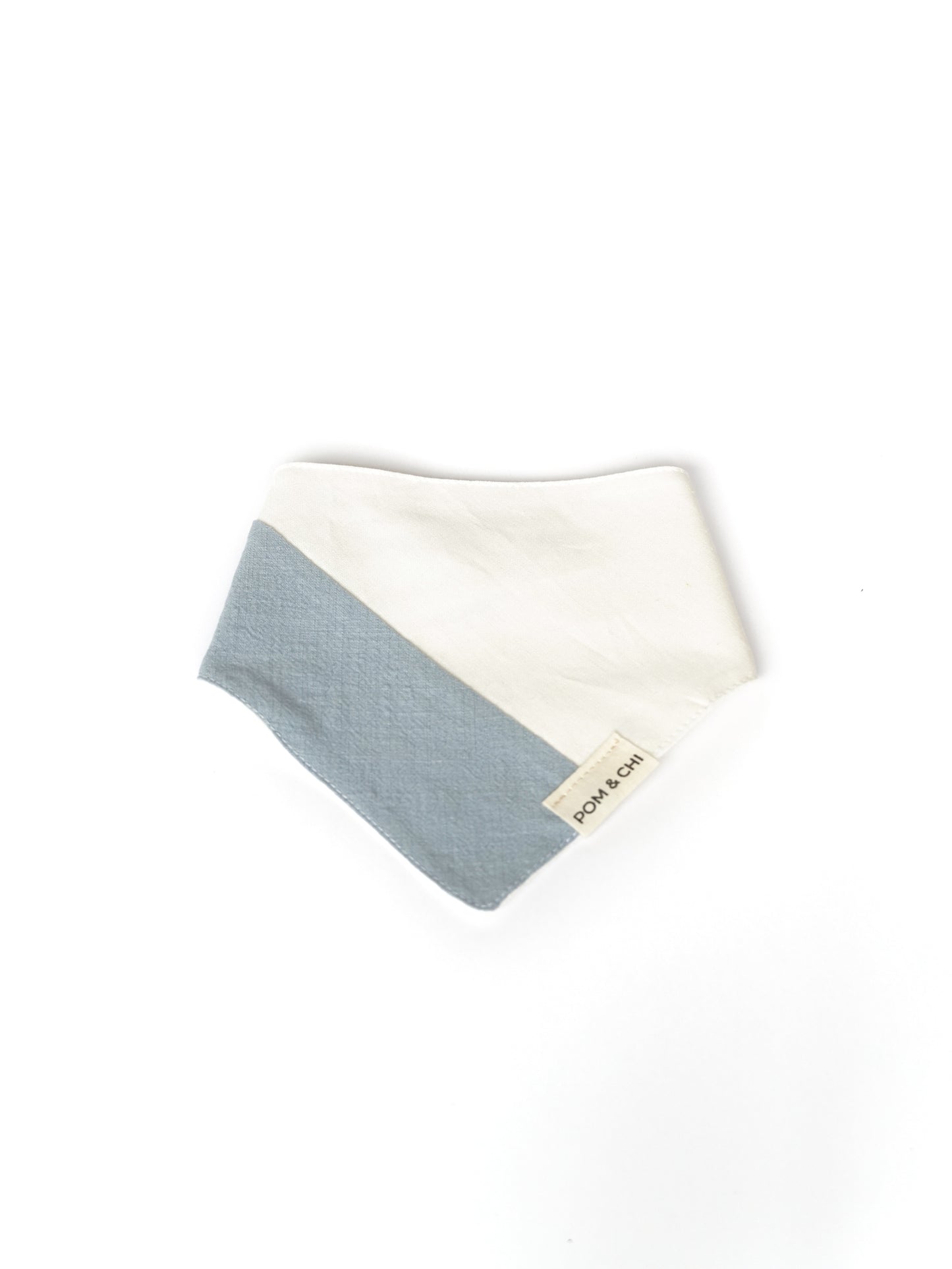 Pom & Chi Sustainable Small Dog Bandana Spring In My Step in Sky Blue