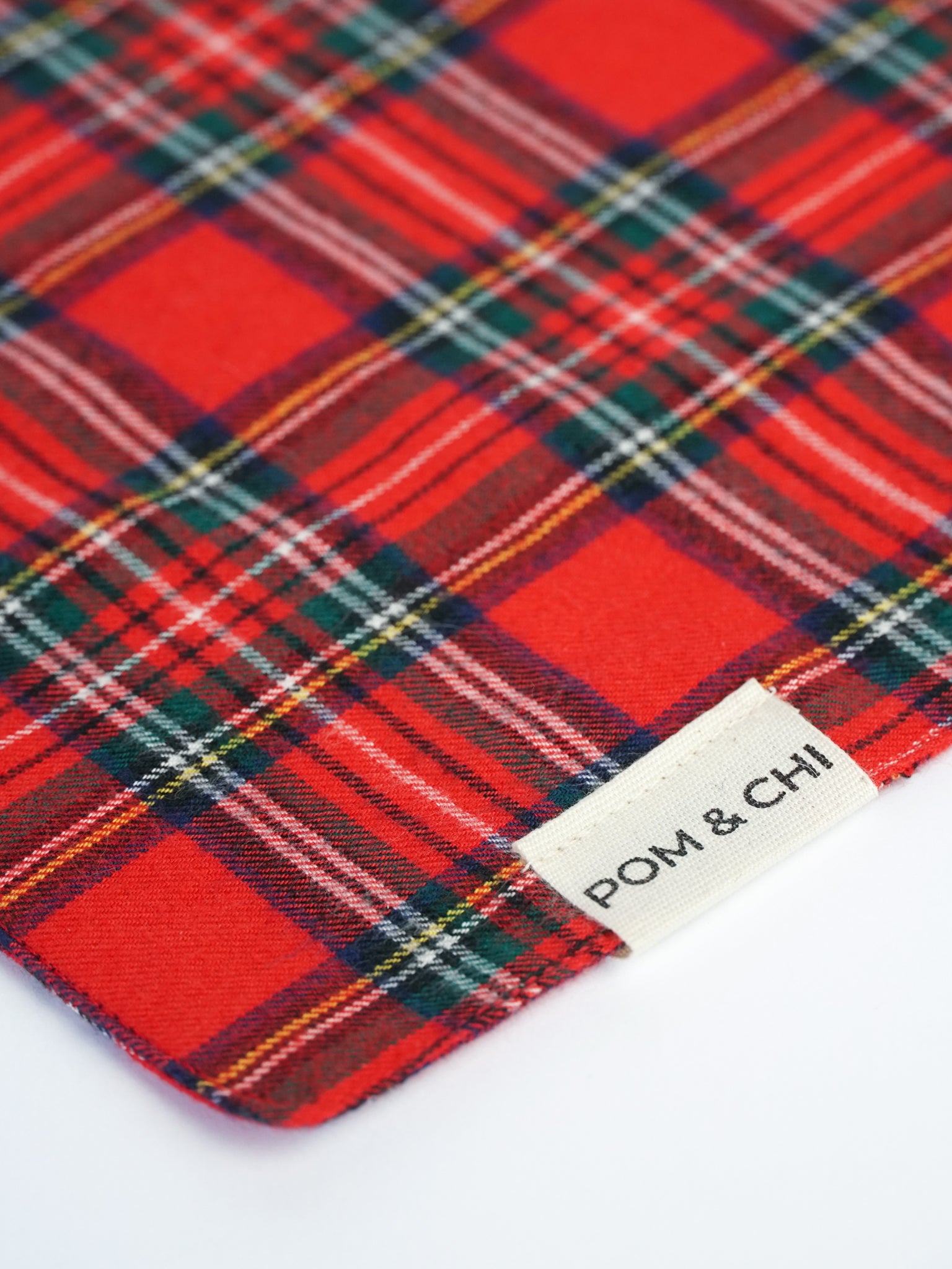 Pom & Chi Small Dog Bandana in Tartan