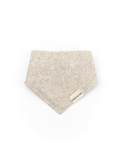 Pom & Chi Small Dog Bandana in Champagne Supernova front
