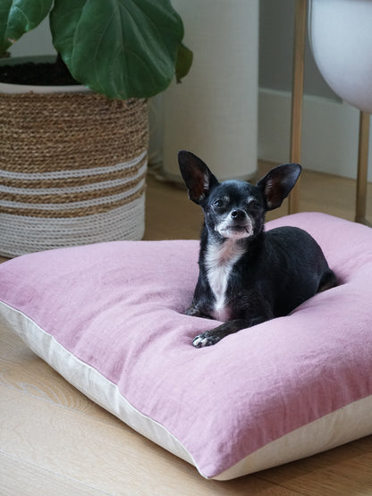 The Everyday Dog Bed in dusted rose